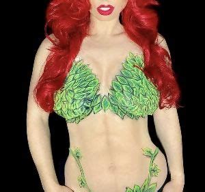 Poison Ivy Body Paint Cosplay