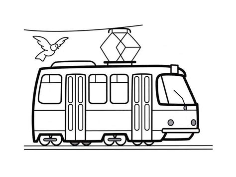Tram Image Coloring Page Download Print Or Color Online For Free