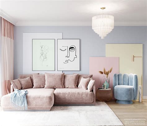 Pastel Coloured Interior With A Sweet Sense Of Fun Pastel Living Room
