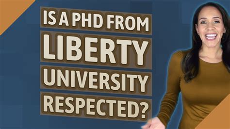 Is A Phd From Liberty University Respected Youtube