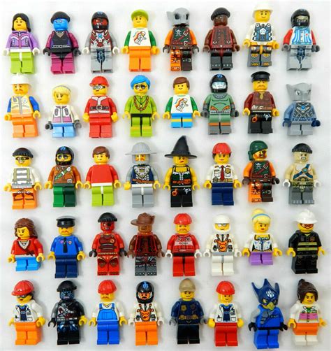10 new lego minifig random lot mystery figure minifigure city town space female ebay