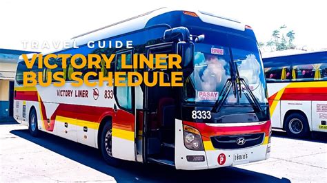 Victory Liner Bus Schedule + Terminals, Route and Fare - Out of Town Blog