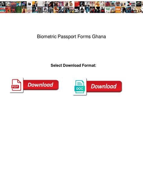 Fillable Online Download And Fill Ghana Biometric Passport Application