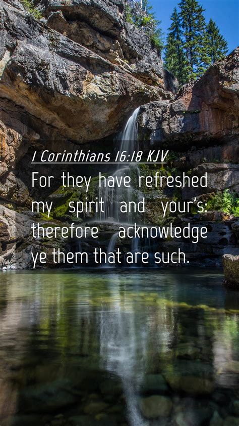 1 Corinthians 1618 Kjv Mobile Phone Wallpaper For They Have