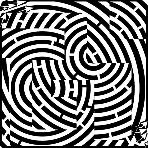 G Mazed Maze Drawing By Yonatan Frimer Maze Artist