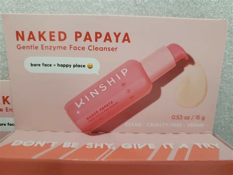 2x Kinship Naked Papaya Face Cleanser Gentle Enzyme 0 53 Oz Each NIB EBay