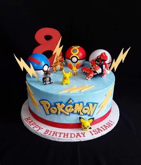 A Fun Pokémon Cake The Birthday Boy Wanted A Cool Cake Th Flickr