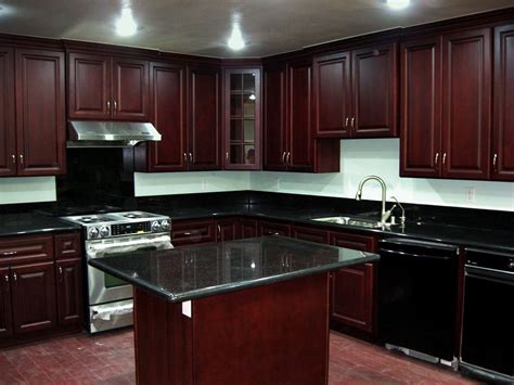 Do you suppose kitchen cherry cabinets black granite seems to be great? Cherry+Kitchen+Cabinets | Beech Wood Dark Cherry Color ...