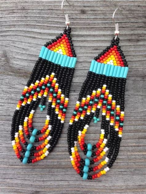 Image Result For Native American Seed Bead Earring Patterns And
