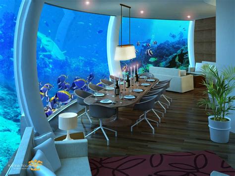 Another Dining Room Underwater Hotel Poseidon Undersea Resort