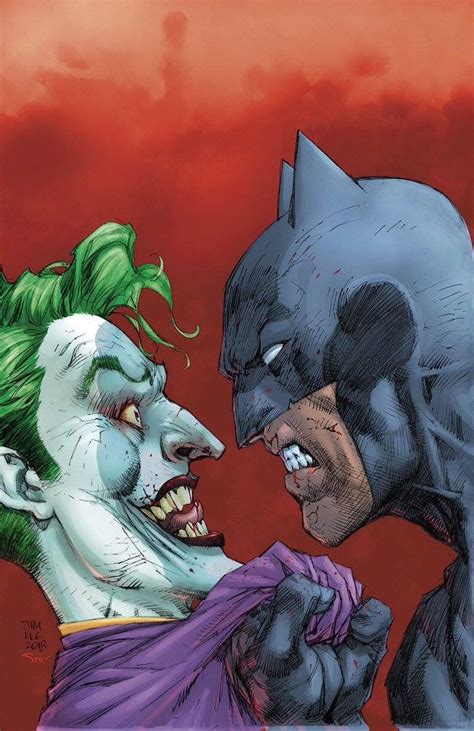 Joker And Batman By Jim Lee Batman Drawing Batman Vs Joker Batman