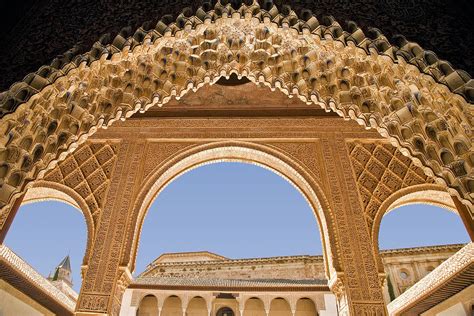 Decorative Moorish Architecture In The Nasrid Palaces At The Alhambra