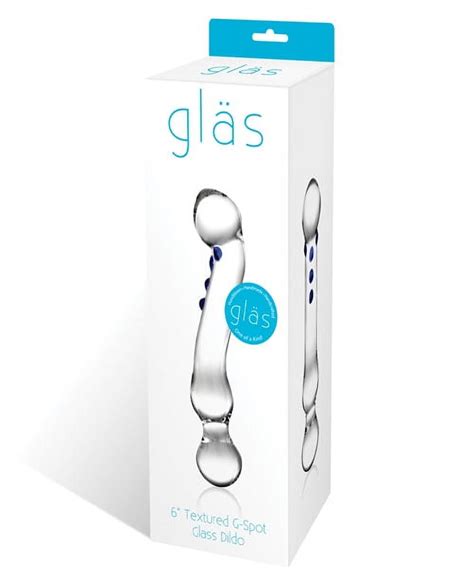 Glas 6 Textured G Spot Glass Dildo