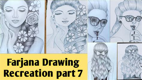 Farjana Drawing Academy Drawings Recreation Part 7 I Tried To Recreate Drawings Of Farjana