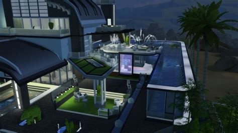 Butterfly Mansion Nocc Modern By Norenegonc At Mod The Sims Sims 4