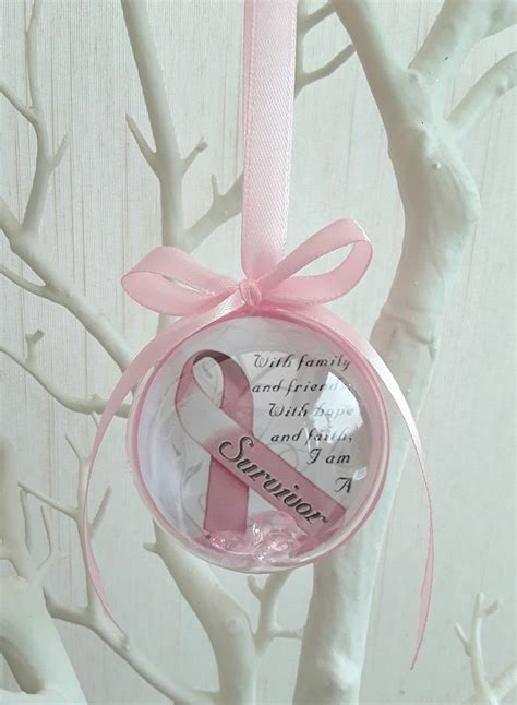 Survivor Bauble Breast Cancer Survivor Gift Personalized Etsy