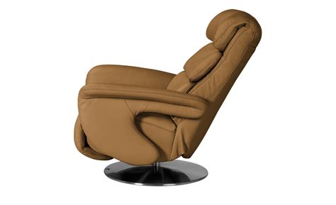 Das sitzmöbel ähnelt eher einem normalen sessel und kann auch als solcher genutzt werden. himolla Leder-Relaxsessel gelb - Leder 7228 | Safran ...