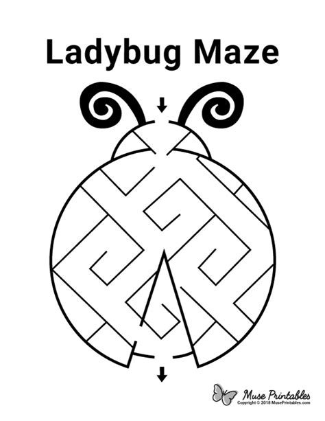 Free Printable Ladybug Maze