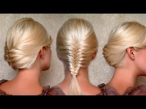 Get 100's of free video templates, music, footage and more at motion array: French fishtail braid and Christmas, New Year's eve updo ...