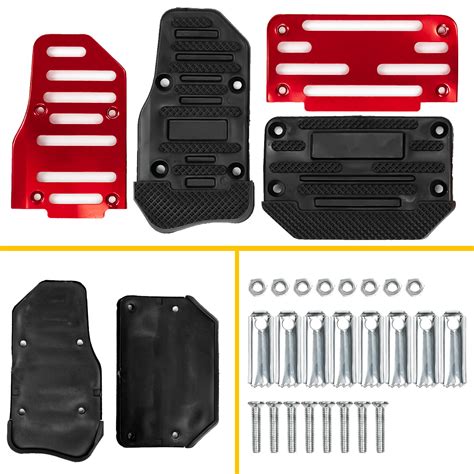 Universal Red Non Slip Automatic Gas Brake Foot Pedal Pad Cover Car Accessories Ebay