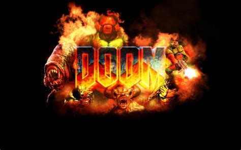 2560x1600 Resolution Doom Game Logo 2560x1600 Resolution Wallpaper