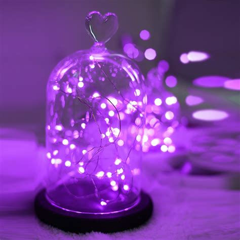 20 LED Copper Fairy Light - Purple - Theperfectco.com