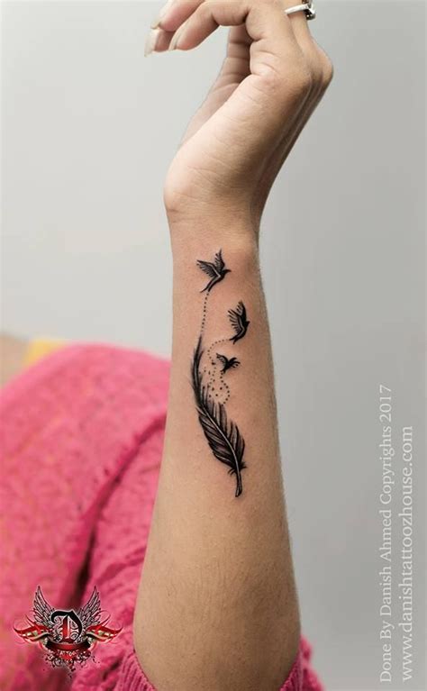 Wrist tattoos are popular among women. 64 Simple And Beautiful Feather Tattoo Idea For Fashion ...