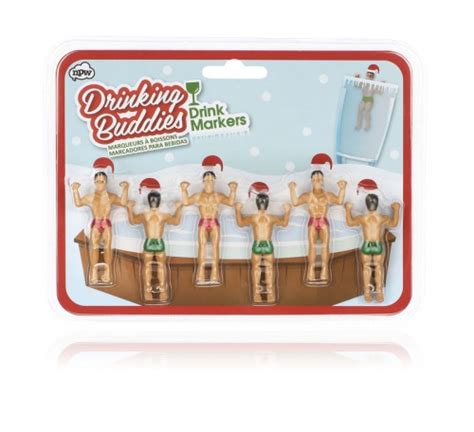 Drinking Buddies Festive Holiday Drink Markers