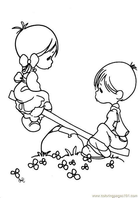 Precious Moments Love Couple Coloring Pages