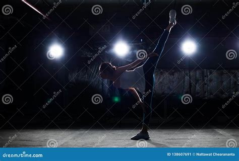 asian fitness woman warm up ballet dance stretch stock image image of dramatic casual 138607691