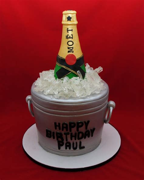 3d Moet Ice Bucket Cake For Paul Manager At Lavo Nyc Bottle Is Gumpaste And Ice Is Made With