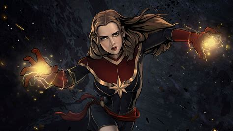 Captain Marvel Comic Artwork 4k Superheroes Wallpapers Hd Wallpapers
