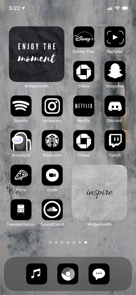 Black And White App Icons Ios 14 Netflix Dark Black Sleek Aesthetic
