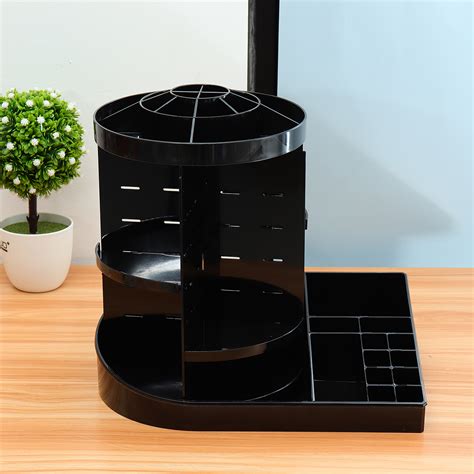New 360 Degree Rotating Acrylic Cosmetic Organizer 2 In 1 Makeup