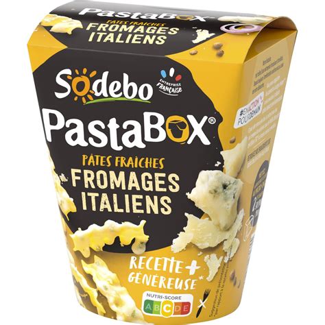 Sodebo Pastabox Pates Fraiches Aux Fromages Italiens • Europafoodxb