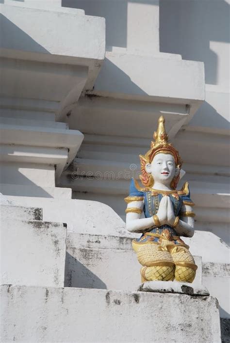 Thai Fairy Tales Creature Himmapan Animals Statue Temple In Bangkok