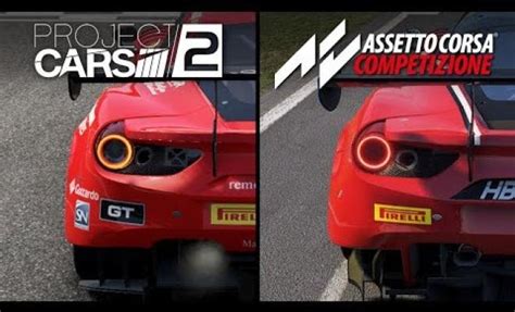 Assetto Corsa Competizione Vs Project Cars 2 Direct Comparison