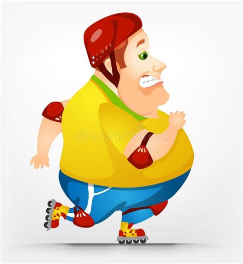 Cheerful Chubby Man Stock Vector Illustration Of Leisure 28849748