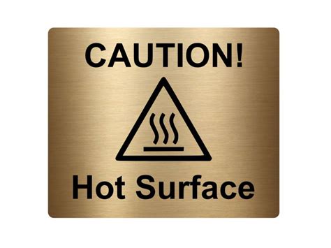 Caution Hot Surface Sign Etsy Uk Adhesive Surface Toilet Sign