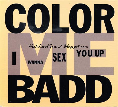 Highest Level Of Music Color Me Badd I Wanna Sex You Up Digipak Cdm 1991 Hlm