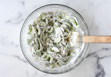 Creamy Cucumber Salad Once Upon A Chef