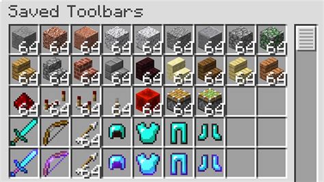 How To Make A Saved Hotbar In Minecraft