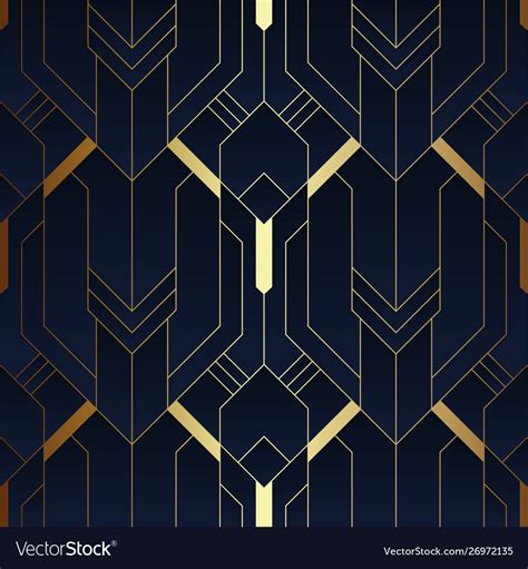 Abstract Art Deco Seamless Pattern 12 Royalty Free Vector