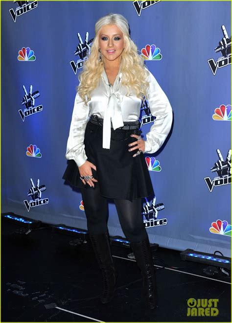 Christina Aguilera The Voice Season Two Press Junket Photo