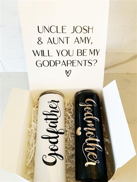 Custom Godparents Proposal T Set Will You Be My Godparents Etsy