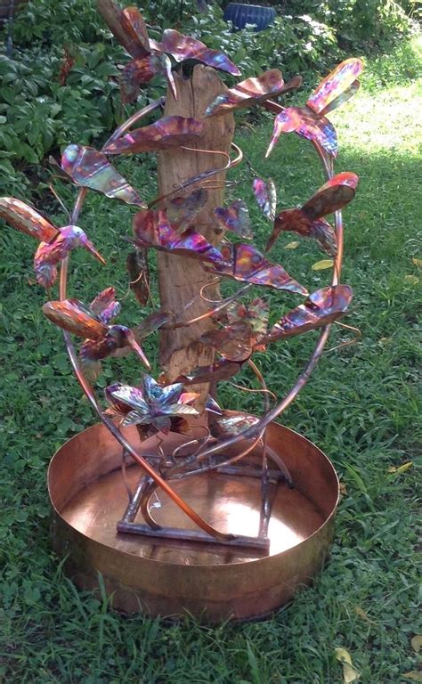 Copper Bird Bath Fountain Vivohome Outdoor Garden Bird Bath Copper