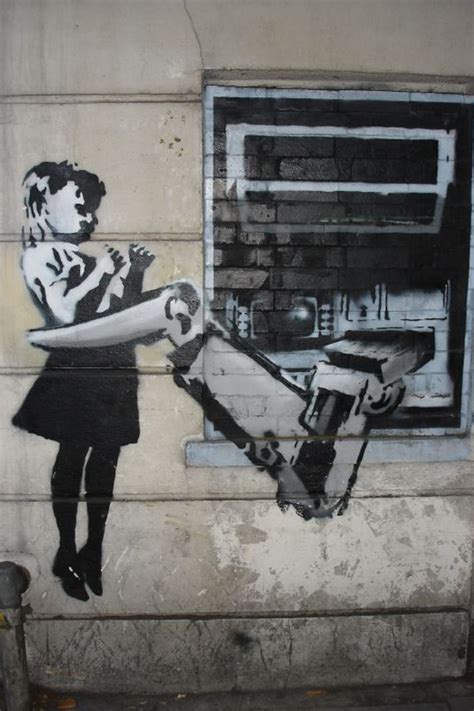 Banksy is also commenting on the value of art, questioning what is art, and how that sits with public banksy. Banksy iPhone 6 Wallpaper - WallpaperSafari