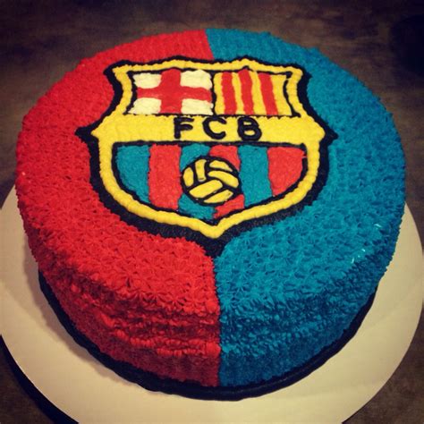 Barcelona Cake With Images Barcelona Cake Soccer Birthday Cakes