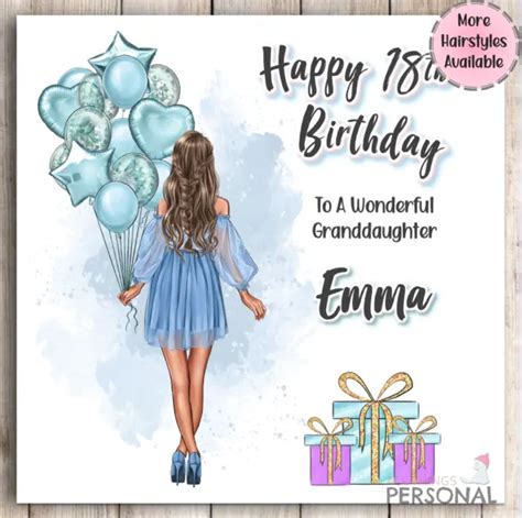 FEMALE BIRTHDAY CARD For Grandbabe Babe Th St Th Th Personalised PicClick