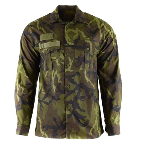Genuine Czech Army Shirt Woodland Camo Vz 95 Field Uniform Military Surplus New Ebay